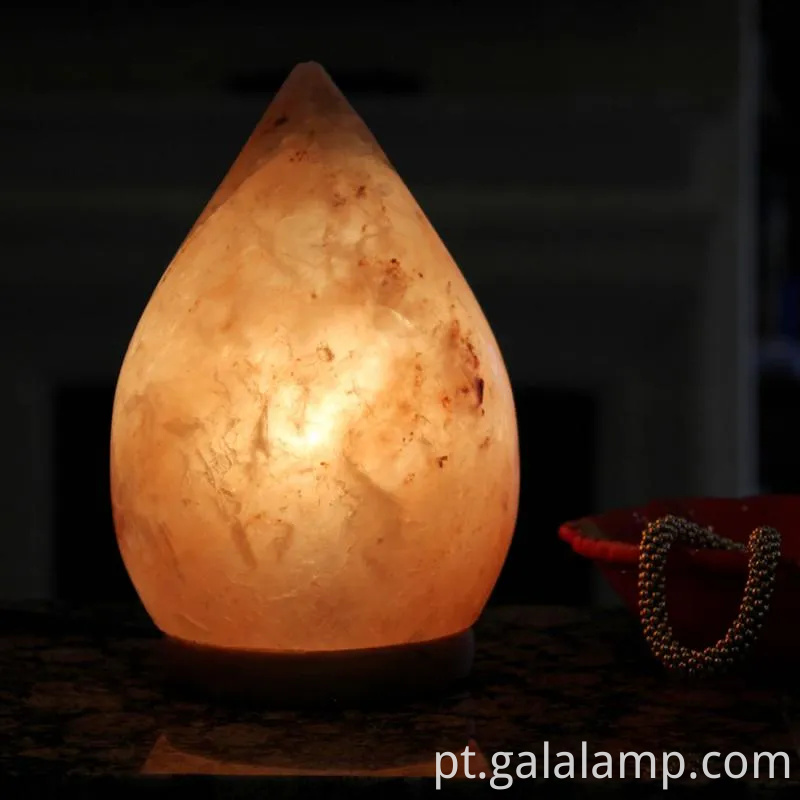 Lâmpada de sal do Himalaia por atacado com luzes LED para decoração caseira